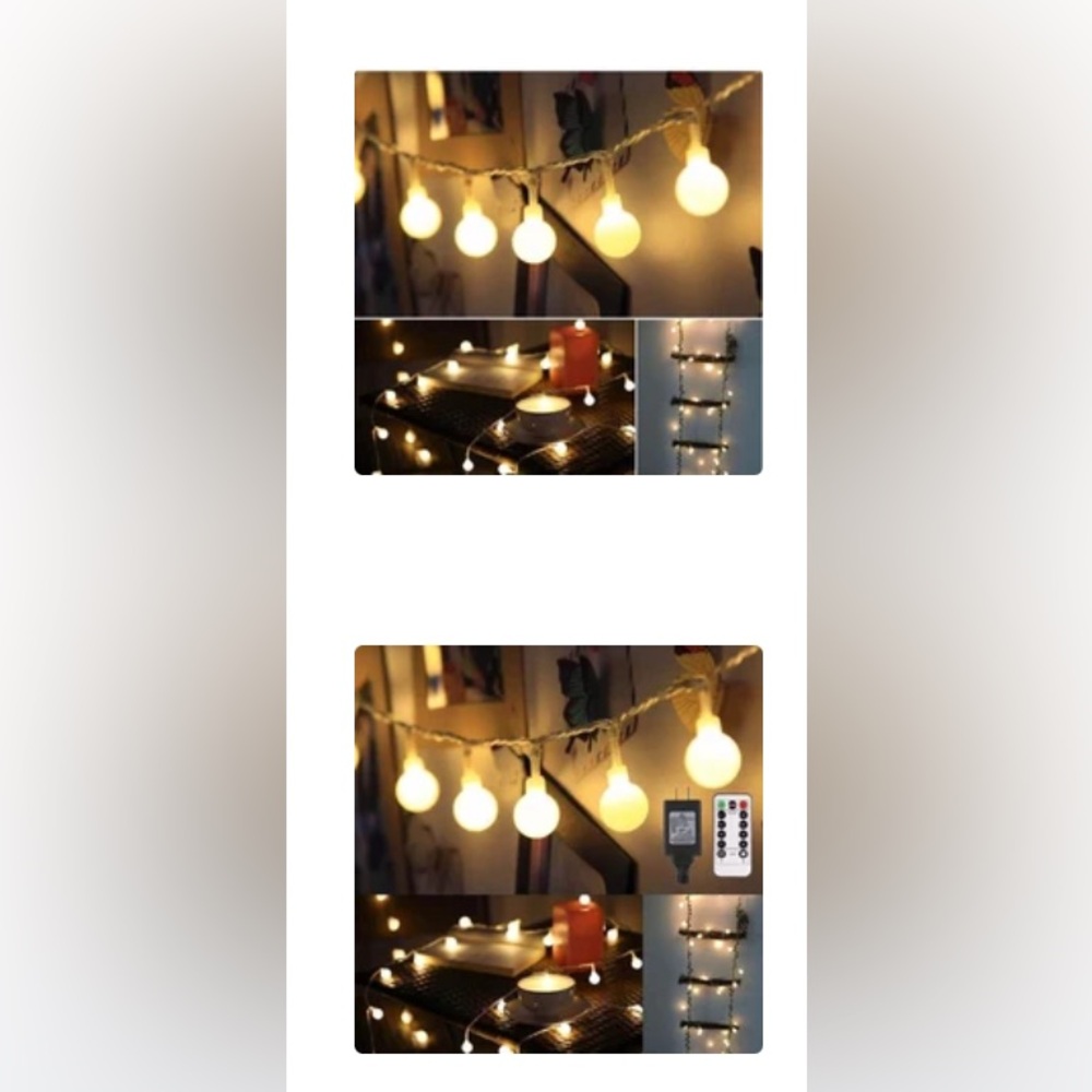 LED String Lights,
14.8ft 40 LED - two sets for the price of one